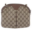 GUCCI GG Supreme Web Sherry Line Bag PVC Beige Gold 904 02 047 Auth 193500-2