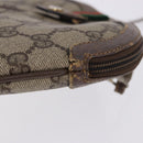 GUCCI GG Supreme Web Sherry Line Bag PVC Beige Gold 904 02 047 Auth 193500-4