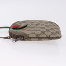 GUCCI GG Supreme Web Sherry Line Bag PVC Beige Gold 904 02 047 Auth 193500-5