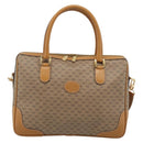 GUCCI Micro GG Supreme Hand Bag PVC 2way Beige Gold 002 122 0033 Auth 193503-13