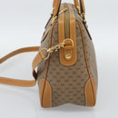 GUCCI Micro GG Supreme Hand Bag PVC 2way Beige Gold 002 122 0033 Auth 193503-4