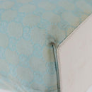 GUCCI GG Canvas Tote Bag Light Blue Gold 002 1098 Auth 193504-10