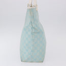 GUCCI GG Canvas Tote Bag Light Blue Gold 002 1098 Auth 193504-3