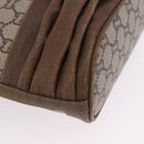 GUCCI GG Supreme Shoulder Bag PVC Beige Gold Auth 193506-15