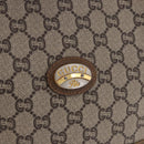GUCCI GG Supreme Shoulder Bag PVC Beige Gold Auth 193506-20