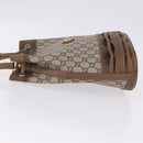 GUCCI GG Supreme Shoulder Bag PVC Beige Gold Auth 193506-5