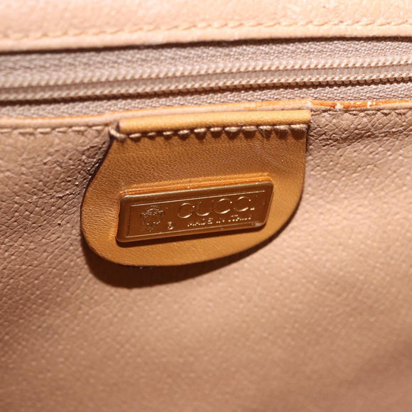 GUCCI Micro GG Supreme Shoulder Bag PVC Beige Gold 004 58 0264 Auth 193507