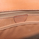 CELINE Macadam Canvas Hand Bag PVC Leather Brown Gold Auth 193508A-12
