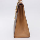 CELINE Macadam Canvas Hand Bag PVC Leather Brown Gold Auth 193508A-3