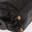 Chloe Irene Shoulder Bag Leather Brown Gold Auth 193511A-11