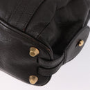 Chloe Irene Shoulder Bag Leather Brown Gold Auth 193511A-14
