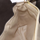 Chloe Irene Shoulder Bag Leather Brown Gold Auth 193511A-20