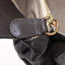 Chloe Irene Shoulder Bag Leather Brown Gold Auth 193511A-22