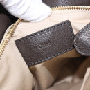 Chloe Irene Shoulder Bag Leather Brown Gold Auth 193511A-24