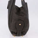 Chloe Irene Shoulder Bag Leather Brown Gold Auth 193511A-4