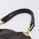 Chloe Irene Shoulder Bag Leather Brown Gold Auth 193511A-8