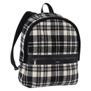 SAINT LAURENT Backpack Wool Black Silver Auth 193512V-1