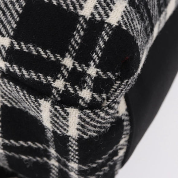 SAINT LAURENT Backpack Wool Black Silver Auth 193512V