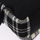 SAINT LAURENT Backpack Wool Black Silver Auth 193512V-18