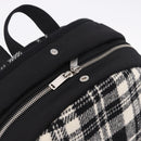SAINT LAURENT Backpack Wool Black Silver Auth 193512V-24