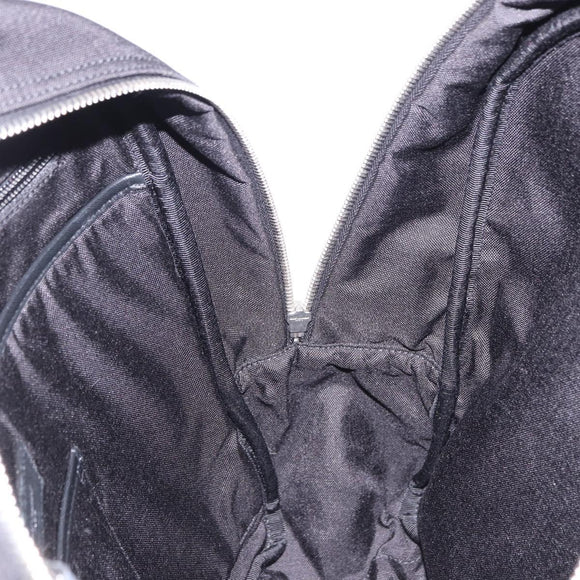 SAINT LAURENT Backpack Wool Black Silver Auth 193512V