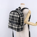SAINT LAURENT Backpack Wool Black Silver Auth 193512V-33