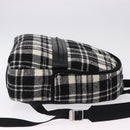 SAINT LAURENT Backpack Wool Black Silver Auth 193512V-3