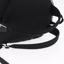 SAINT LAURENT Backpack Wool Black Silver Auth 193512V-8