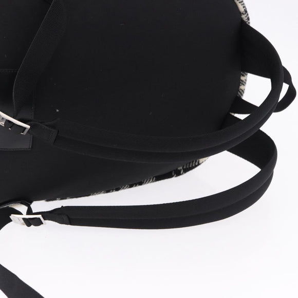 SAINT LAURENT Backpack Wool Black Silver Auth 193512V