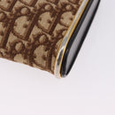 Christian Dior Trotter Canvas Shoulder Bag Beige Gold Auth 193513-16