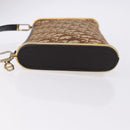 Christian Dior Trotter Canvas Shoulder Bag Beige Gold Auth 193513-4
