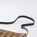 Christian Dior Trotter Canvas Shoulder Bag Beige Gold Auth 193513-8