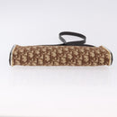 Christian Dior Trotter Canvas Shoulder Bag Beige Gold Auth 193513-5