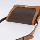 CELINE Macadam Canvas Shoulder Bag PVC Leather Brown Gold Auth 193516-8