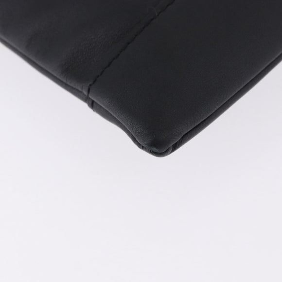 BALENCIAGA Clutch Bag Leather Black Silver 373834 Auth 193517A
