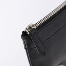 BALENCIAGA Clutch Bag Leather Black Silver 373834 Auth 193517A-8