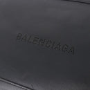 BALENCIAGA Clutch Bag Leather Black Silver 373834 Auth 193517A-9