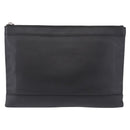BALENCIAGA Clutch Bag Leather Black Silver 373834 Auth 193517A-2