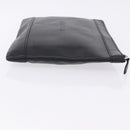 BALENCIAGA Clutch Bag Leather Black Silver 373834 Auth 193517A-3