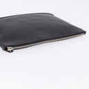 BALENCIAGA Clutch Bag Leather Black Silver 373834 Auth 193517A-5