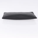 BALENCIAGA Clutch Bag Leather Black Silver 373834 Auth 193517A-6