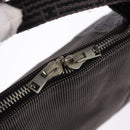 HERMES Her Line Cabas Hand Bag Canvas Gray Silver Auth 193518A-10