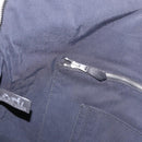 HERMES Her Line Cabas Hand Bag Canvas Gray Silver Auth 193518A-19