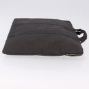 HERMES Her Line Cabas Hand Bag Canvas Gray Silver Auth 193518A-3