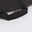 HERMES Her Line Cabas Hand Bag Canvas Gray Silver Auth 193518A-7