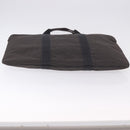 HERMES Her Line Cabas Hand Bag Canvas Gray Silver Auth 193518A-5