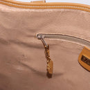 GUCCI Micro GG Supreme Tote Bag PVC Beige Gold Auth 193519-19
