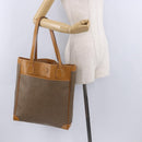 GUCCI Micro GG Supreme Tote Bag PVC Beige Gold Auth 193519-21