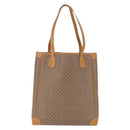 GUCCI Micro GG Supreme Tote Bag PVC Beige Gold Auth 193519-2