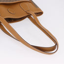 GUCCI Micro GG Supreme Tote Bag PVC Beige Gold Auth 193519-7